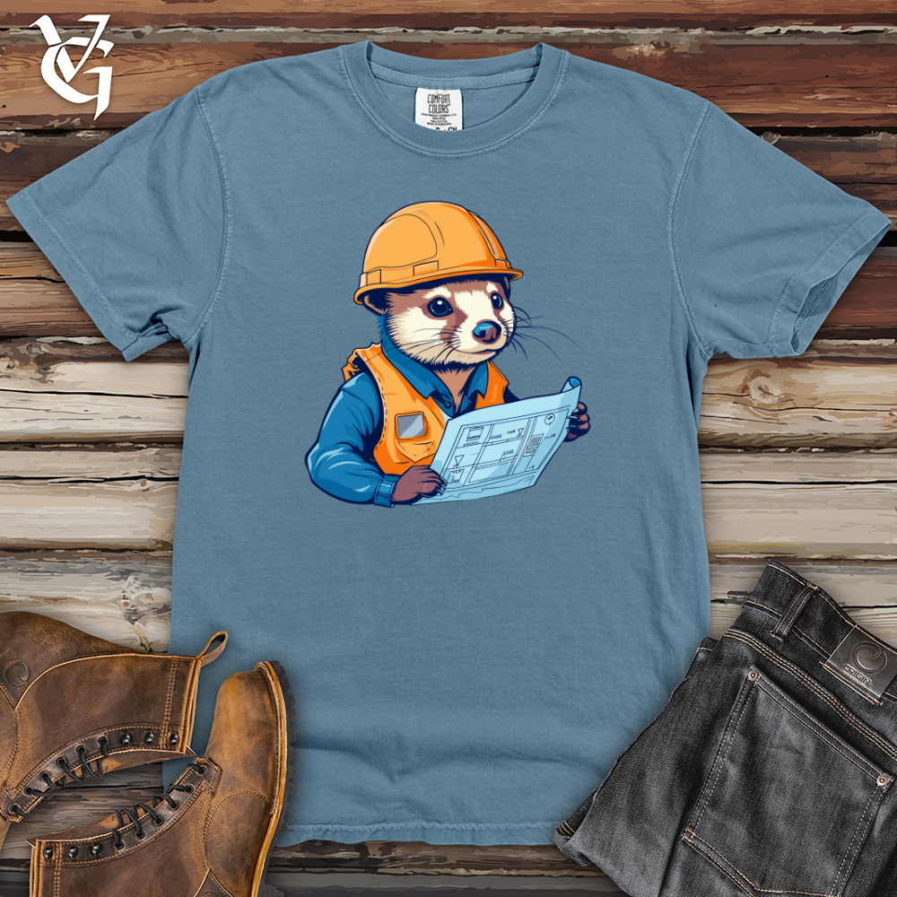 Viking Goods Otter Construction Manager Heavy Cotton Comfort Colors Tee Blue Jean / L