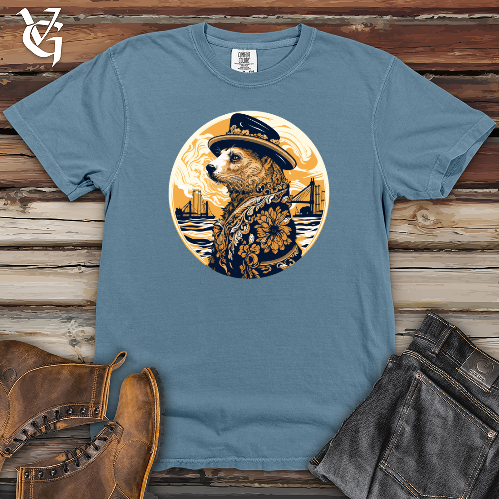 Viking Goods Otter Nautical Elegance Heavy Cotton Comfort Colors Tee Blue Jean / L