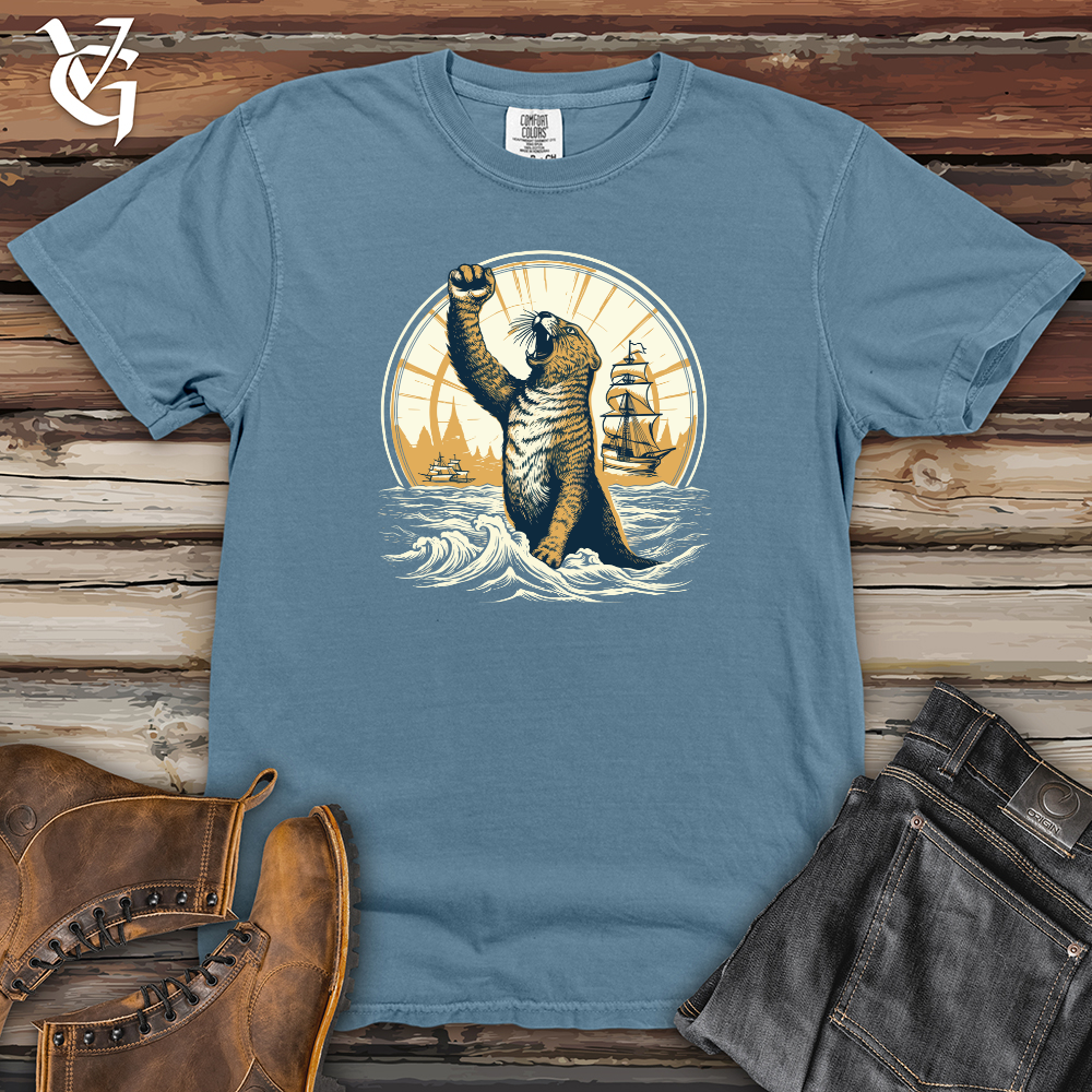 Viking Goods Otter Nautical Triumph Heavy Cotton Comfort Colors Tee Blue Jean / L