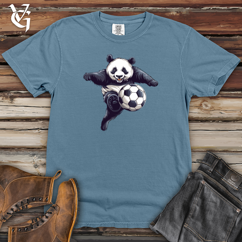 Viking Goods Panda Soccer Strike Heavy Cotton Comfort Colors Tee Blue Jean / L