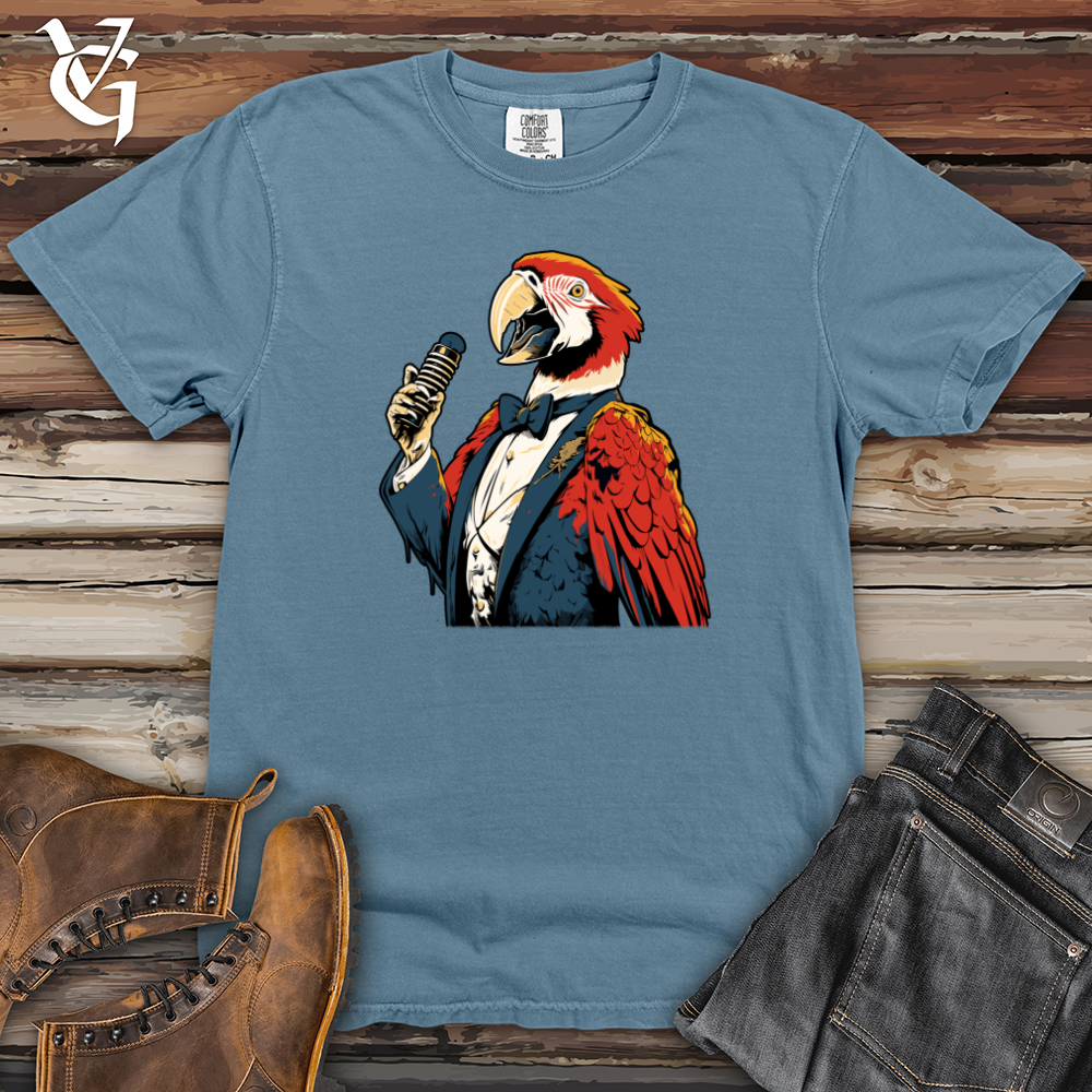 Viking Goods Parrot Crooner Spotlight Heavy Cotton Comfort Colors Tee Blue Jean / L