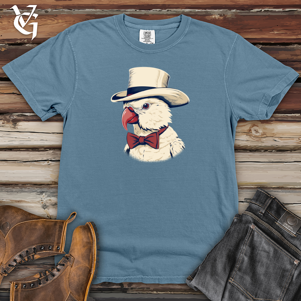 Viking Goods Parrot Gentleman Chic Heavy Cotton Comfort Colors Tee Blue Jean / L