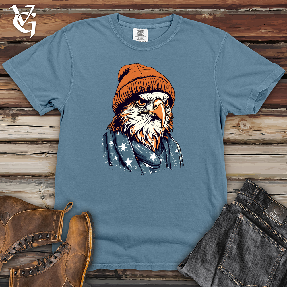 Viking Goods Patriotic Hawk Heavy Cotton Comfort Colors Tee Blue Jean / L