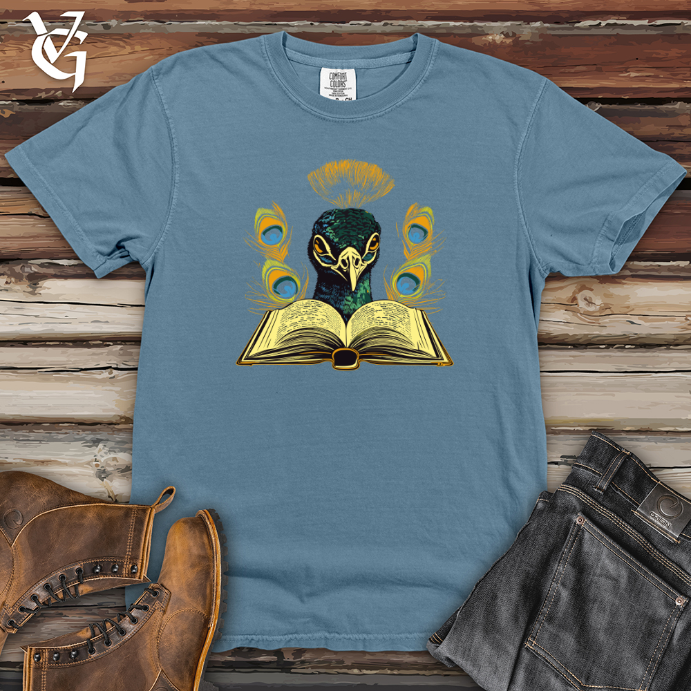 Viking Goods Peacock Poet Heavy Cotton Comfort Colors Tee Blue Jean / L
