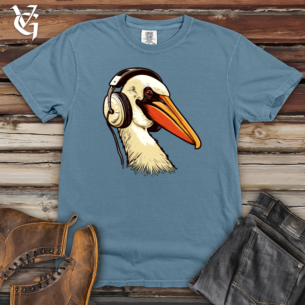 Viking Goods Pelican Headphone Harmony Heavy Cotton Comfort Colors Tee Blue Jean / L