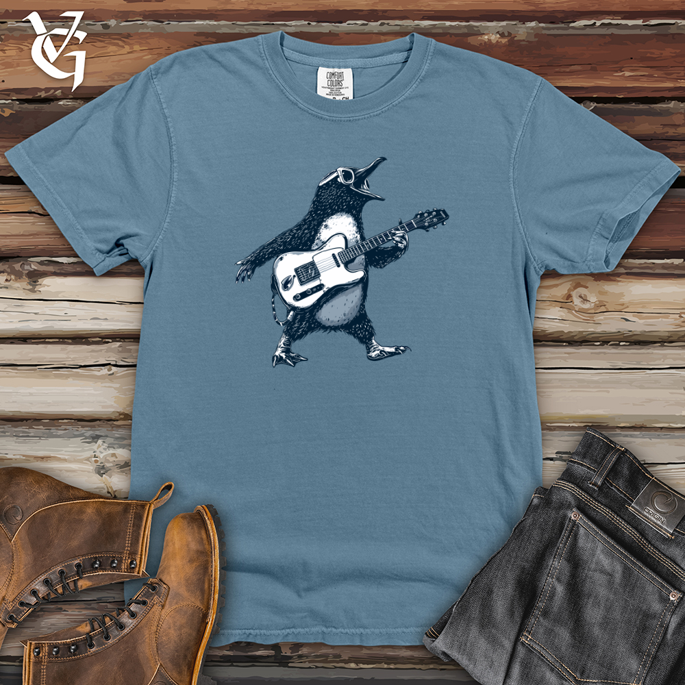 Viking Goods Penguin Rockstar Solo Heavy Cotton Comfort Colors Tee Blue Jean / L