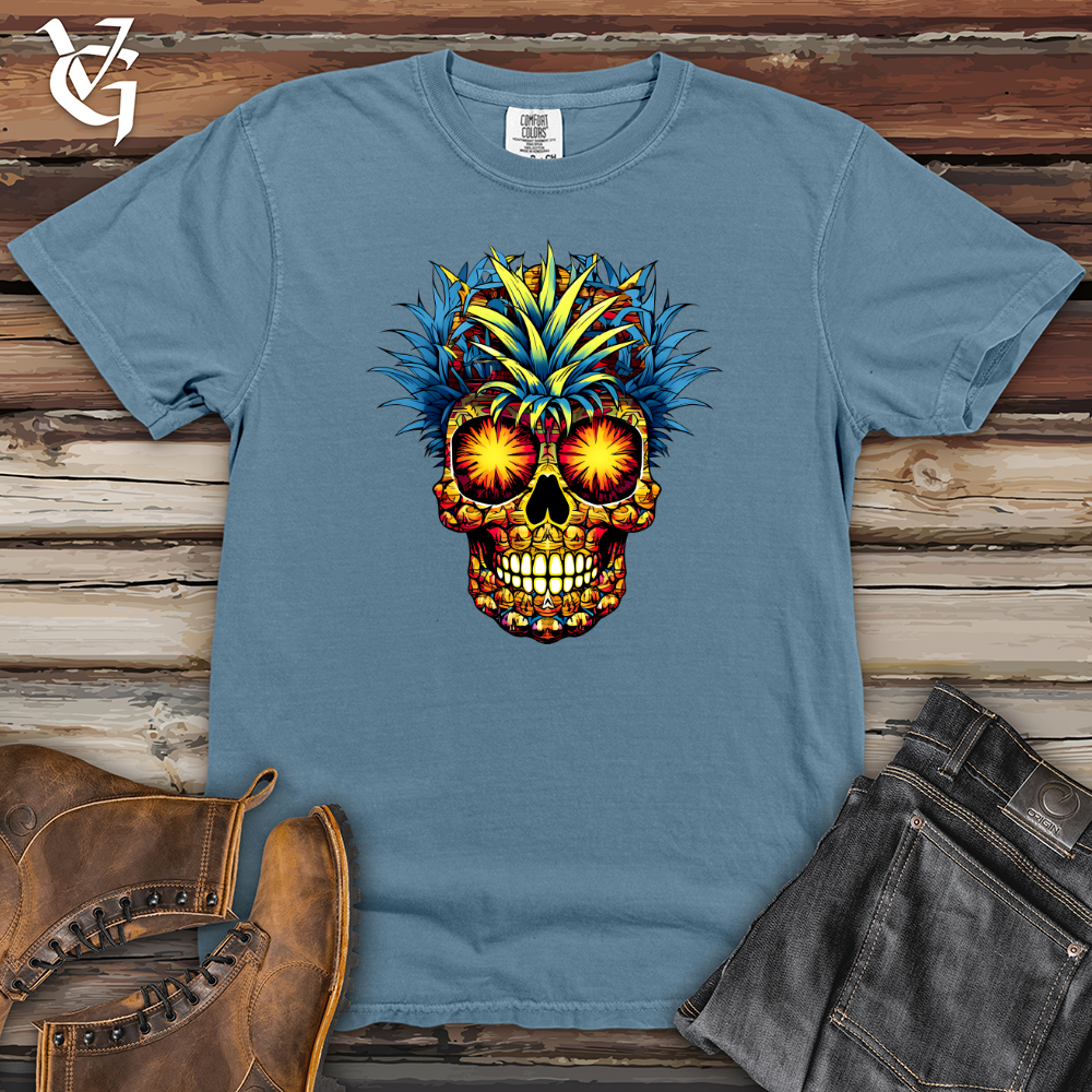 Viking Goods Pineapple Skull 01 Heavy Cotton Comfort Colors Tee Blue Jean / L