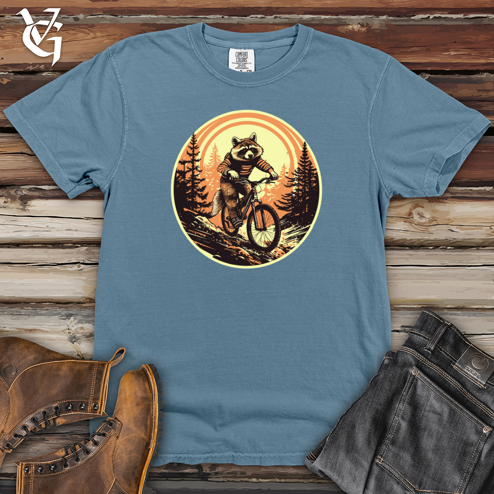 Viking Goods Raccoon Trail Rider Heavy Cotton Comfort Colors Tee Blue Jean / L