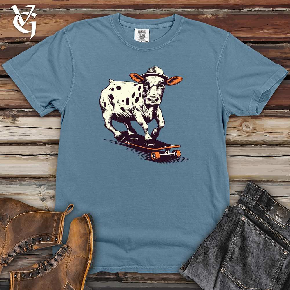 Viking Goods Radical Bovine Skater Heavy Cotton Comfort Colors Tee Blue Jean / L