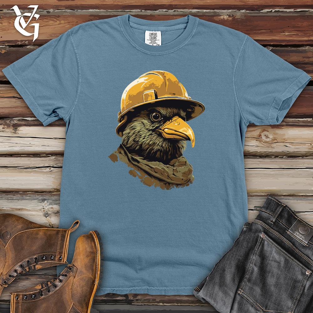 Viking Goods Raven Construction Crew Heavy Cotton Comfort Colors Tee Blue Jean / L