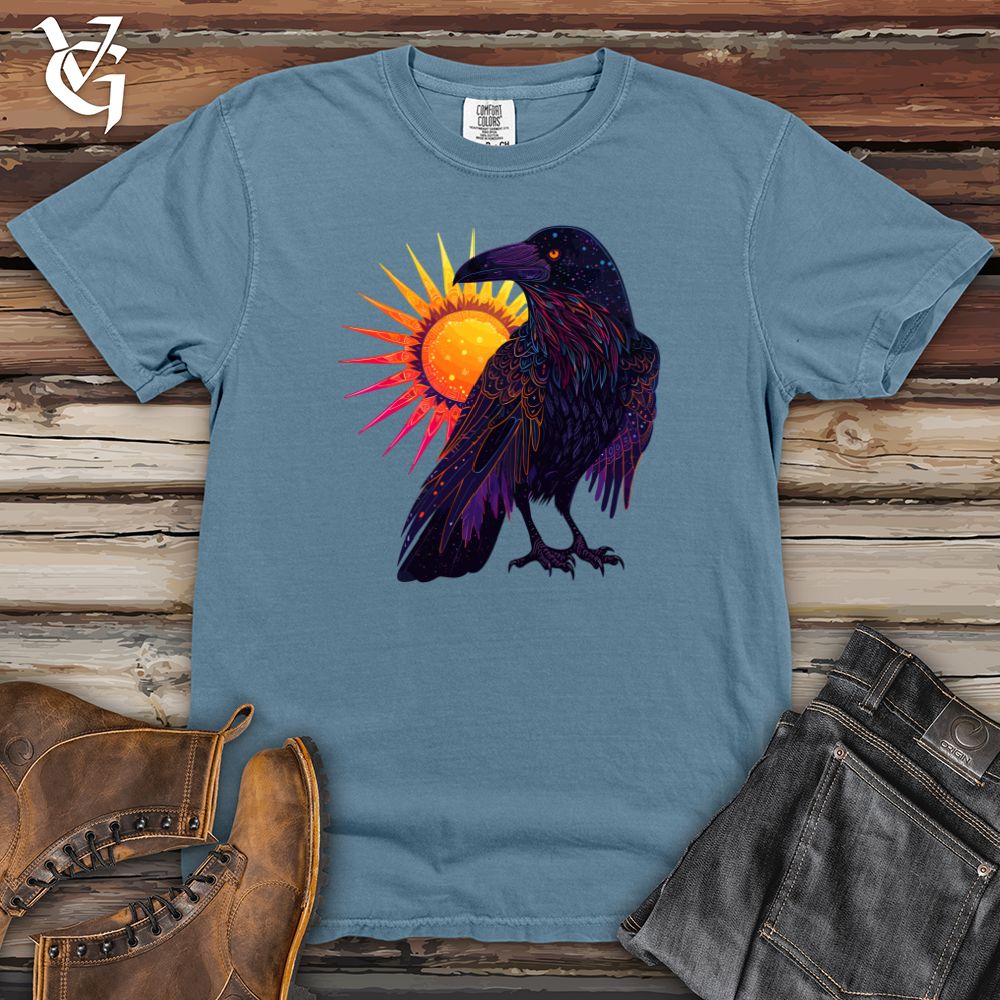Viking Goods Raven Eclipse Radiance Heavy Cotton Comfort Colors Tee Blue Jean / L