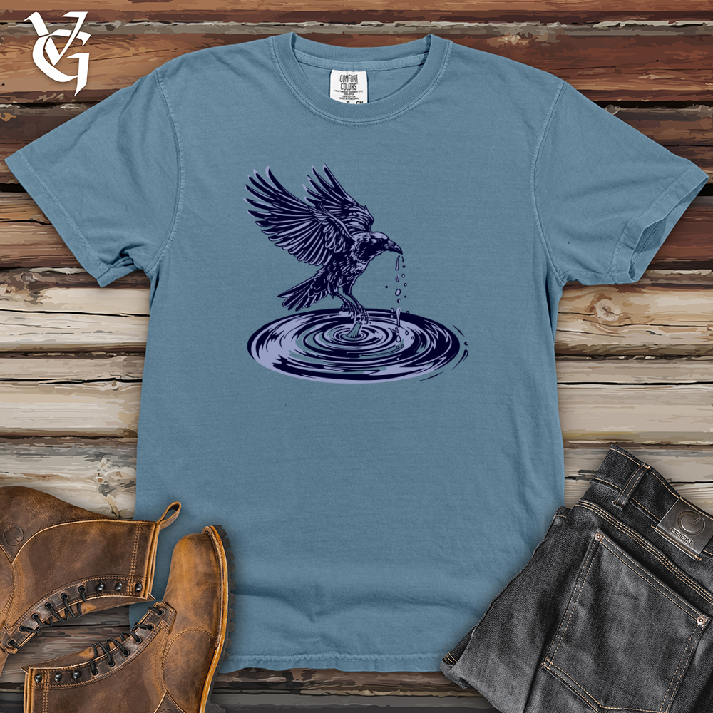 Viking Goods Raven Water Dance Heavy Cotton Comfort Colors Tee Blue Jean / L
