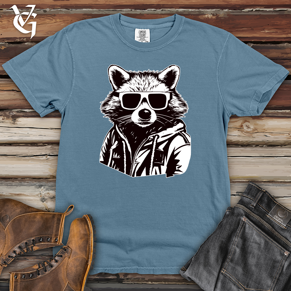 Viking Goods Retro Bandit Raccoon Heavy Cotton Comfort Colors Tee Blue Jean / L