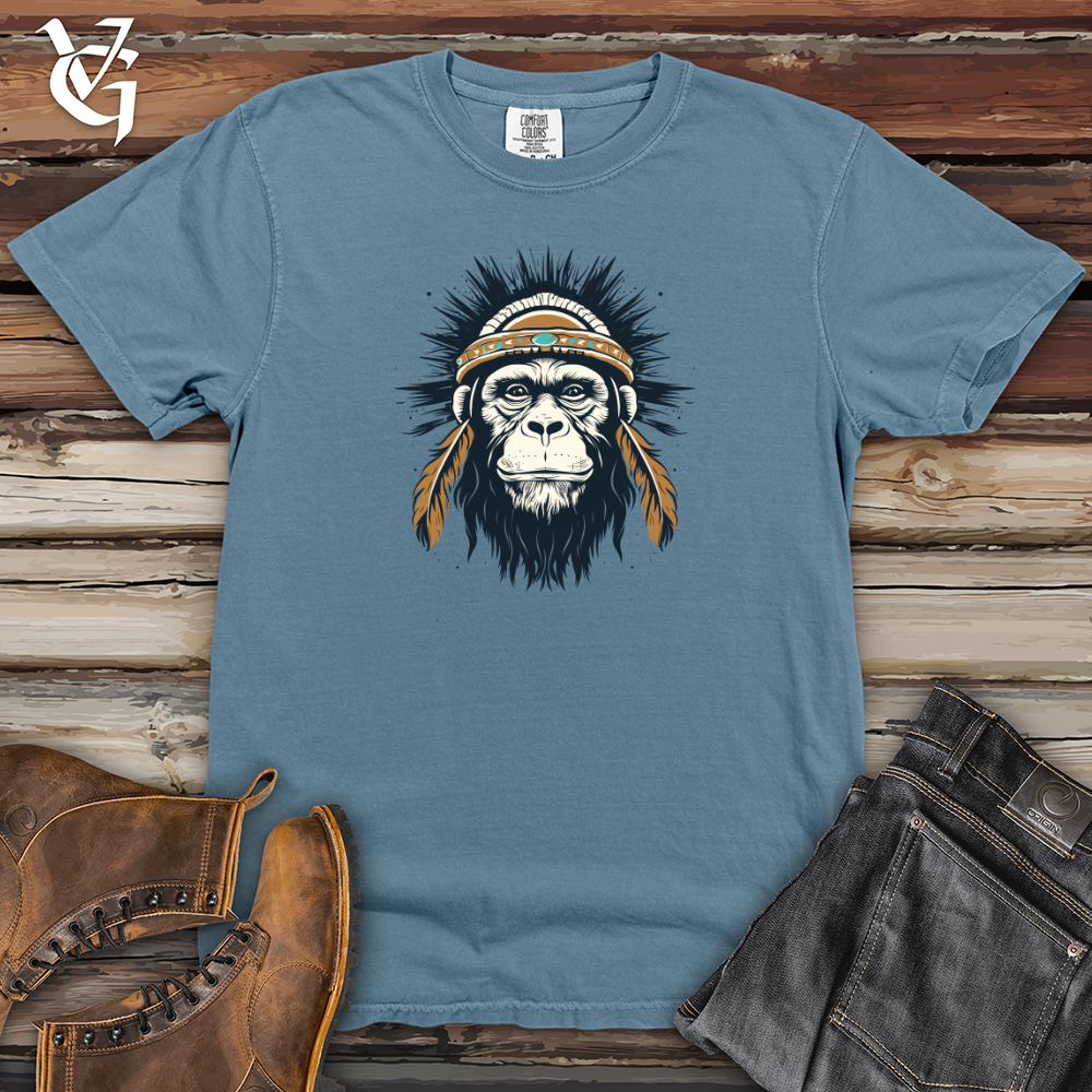 Viking Goods Retro Eskimo Monkey 01 Heavy Cotton Comfort Colors Tee Blue Jean / L