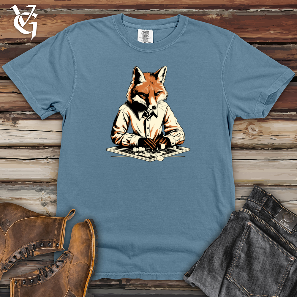 Viking Goods Retro Game Night Fox Heavy Cotton Comfort Colors Tee Blue Jean / L
