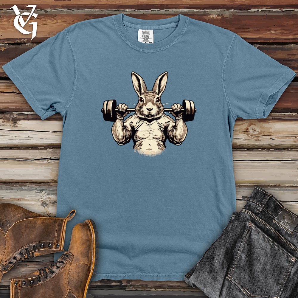 Viking Goods Retro Hare Power Heavy Cotton Comfort Colors Tee Blue Jean / L