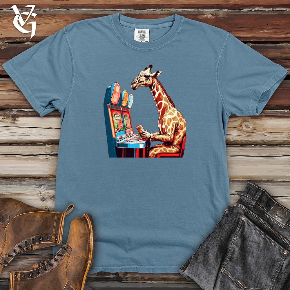 Viking Goods Retro Jackpot Giraffe Heavy Cotton Comfort Colors Tee Blue Jean / L