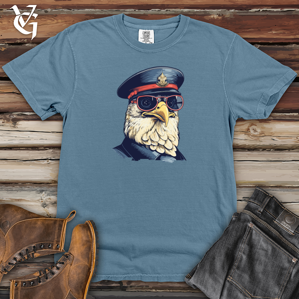 Viking Goods Retro Police Clucker Heavy Cotton Comfort Colors Tee Blue Jean / L