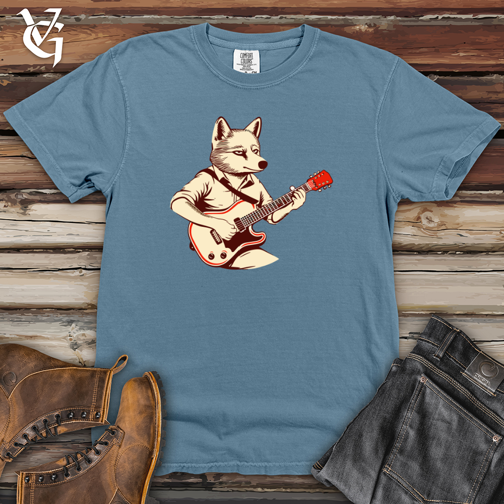 Viking Goods Retro Rhythm Wolf Heavy Cotton Comfort Colors Tee Blue Jean / L