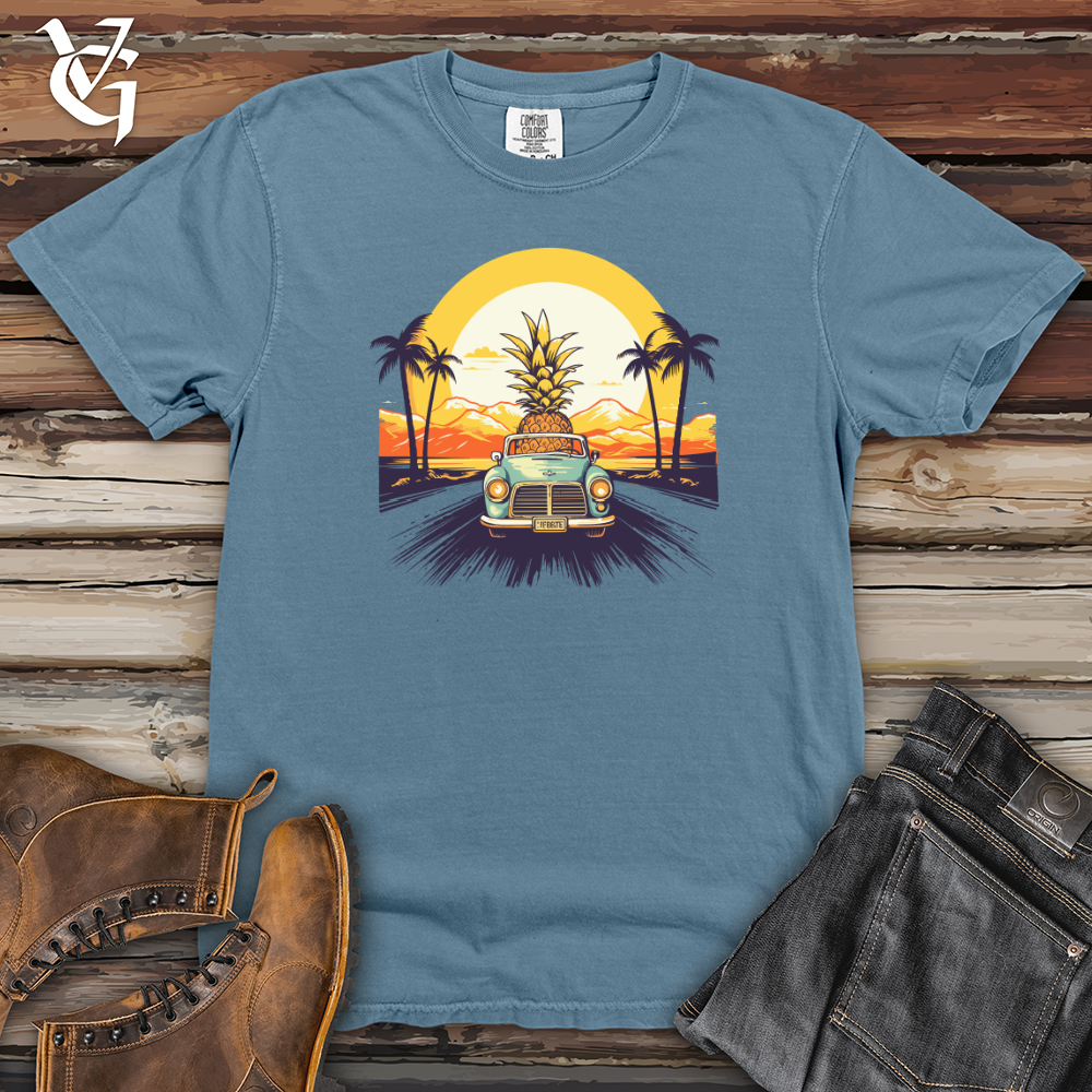Viking Goods Retro Roadtrip Pineapple Heavy Cotton Comfort Colors Tee Blue Jean / L