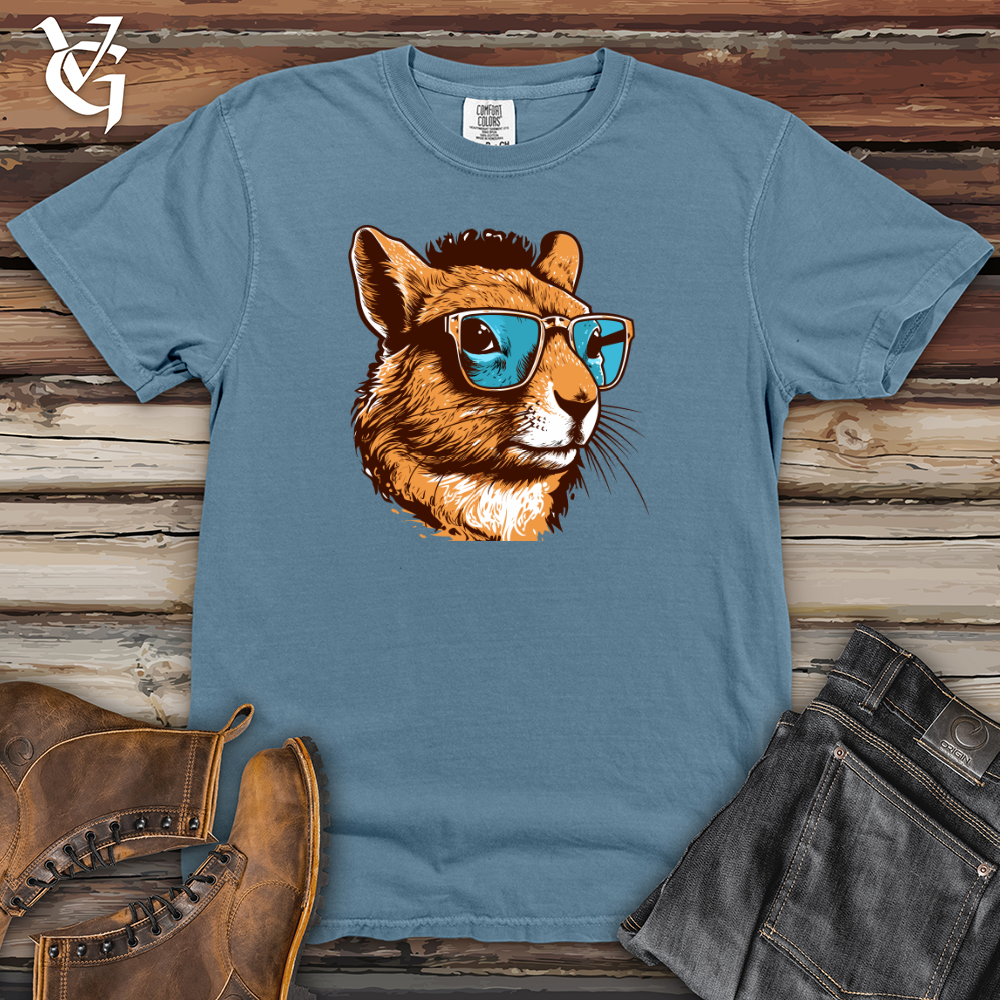 Viking Goods Retro Shades Squirrel Heavy Cotton Comfort Colors Tee Blue Jean / L