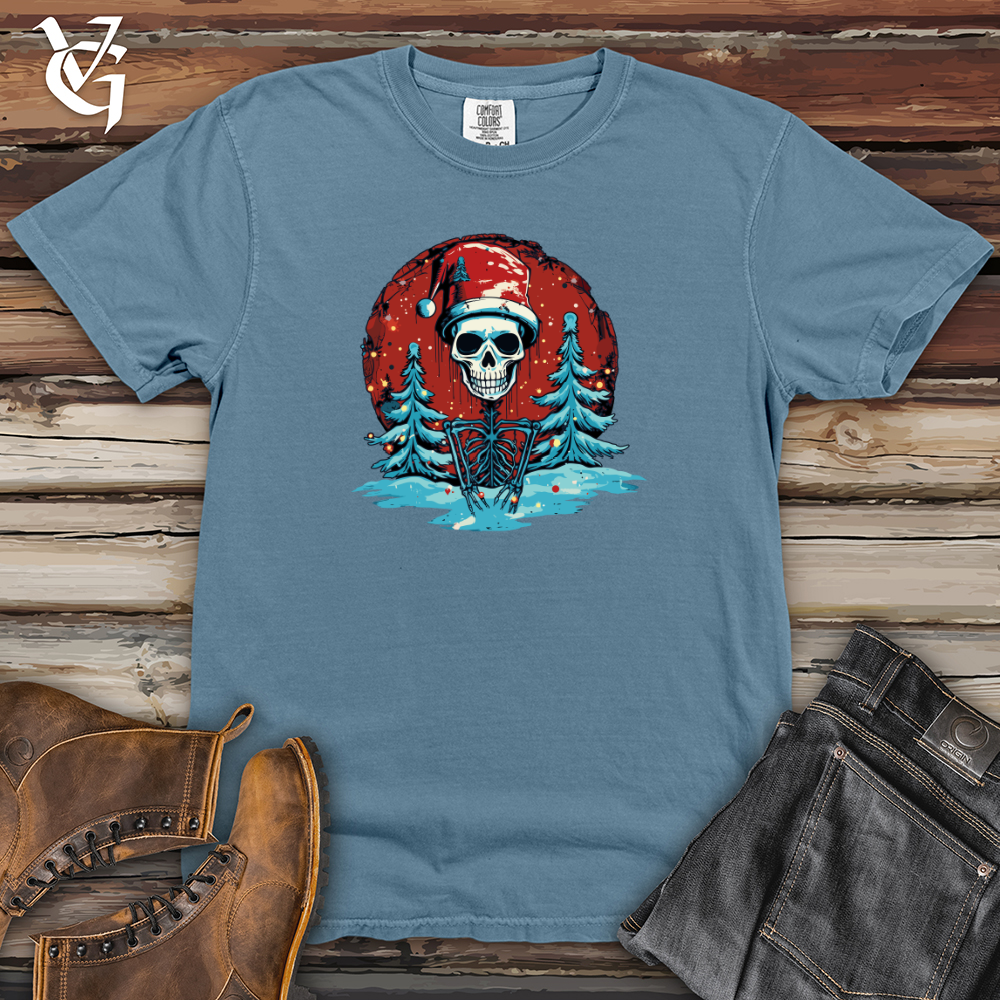 Viking Goods Retro Snowflake Celebration Heavy Cotton Comfort Colors Tee Blue Jean / L