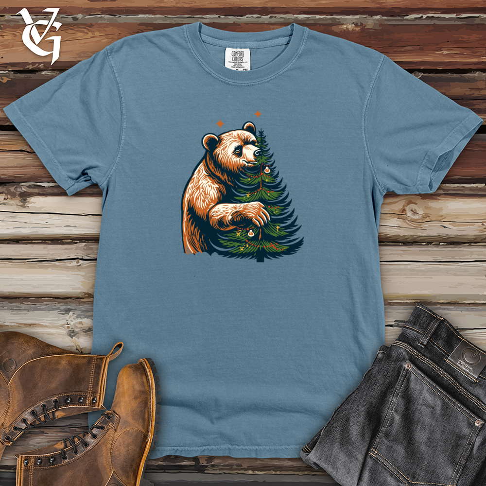 Viking Goods Retro Tree Trimming Bear Heavy Cotton Comfort Colors Tee Blue Jean / L