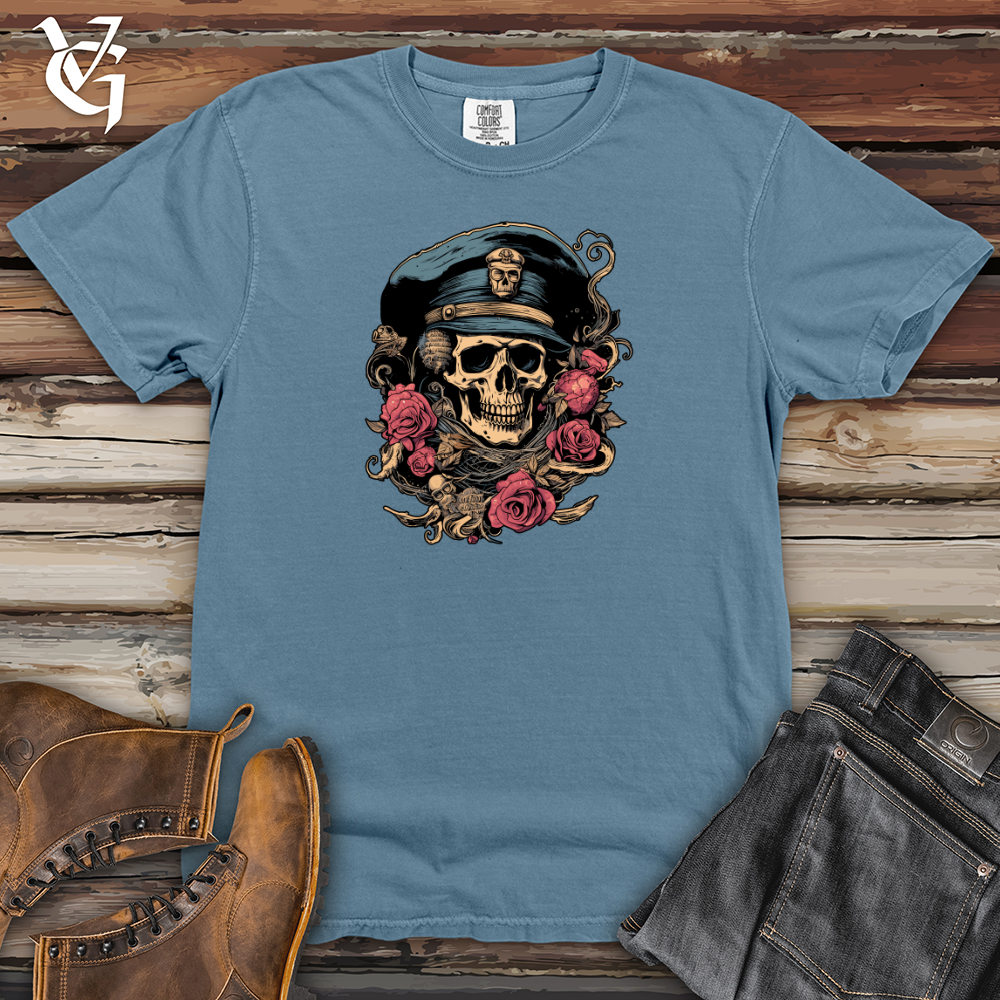 Viking Goods Sailors Skull Legacy Heavy Cotton Comfort Colors Tee Blue Jean / L