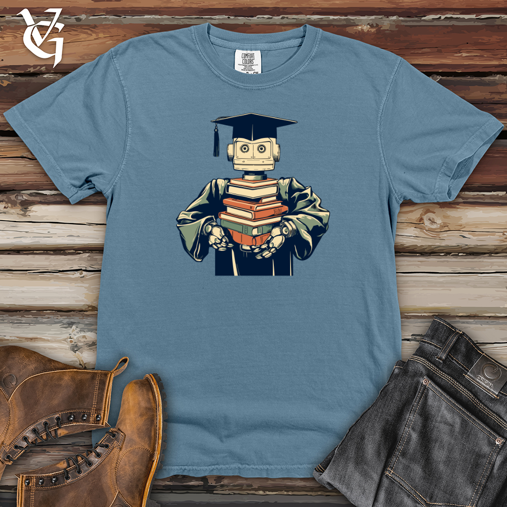 Viking Goods Scholarbot Heavy Cotton Comfort Colors Tee Blue Jean / L