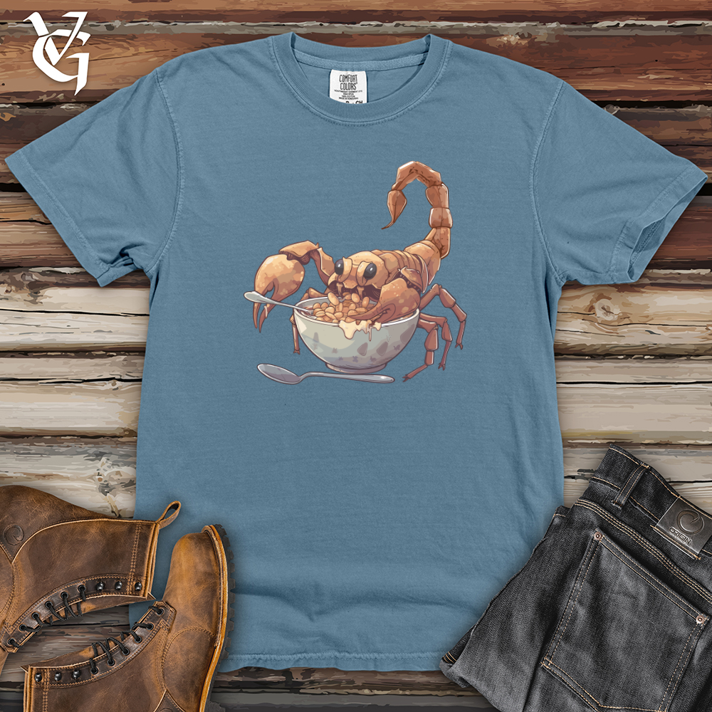 Viking Goods Scorpion Cereal Feast Heavy Cotton Comfort Colors Tee Blue Jean / L
