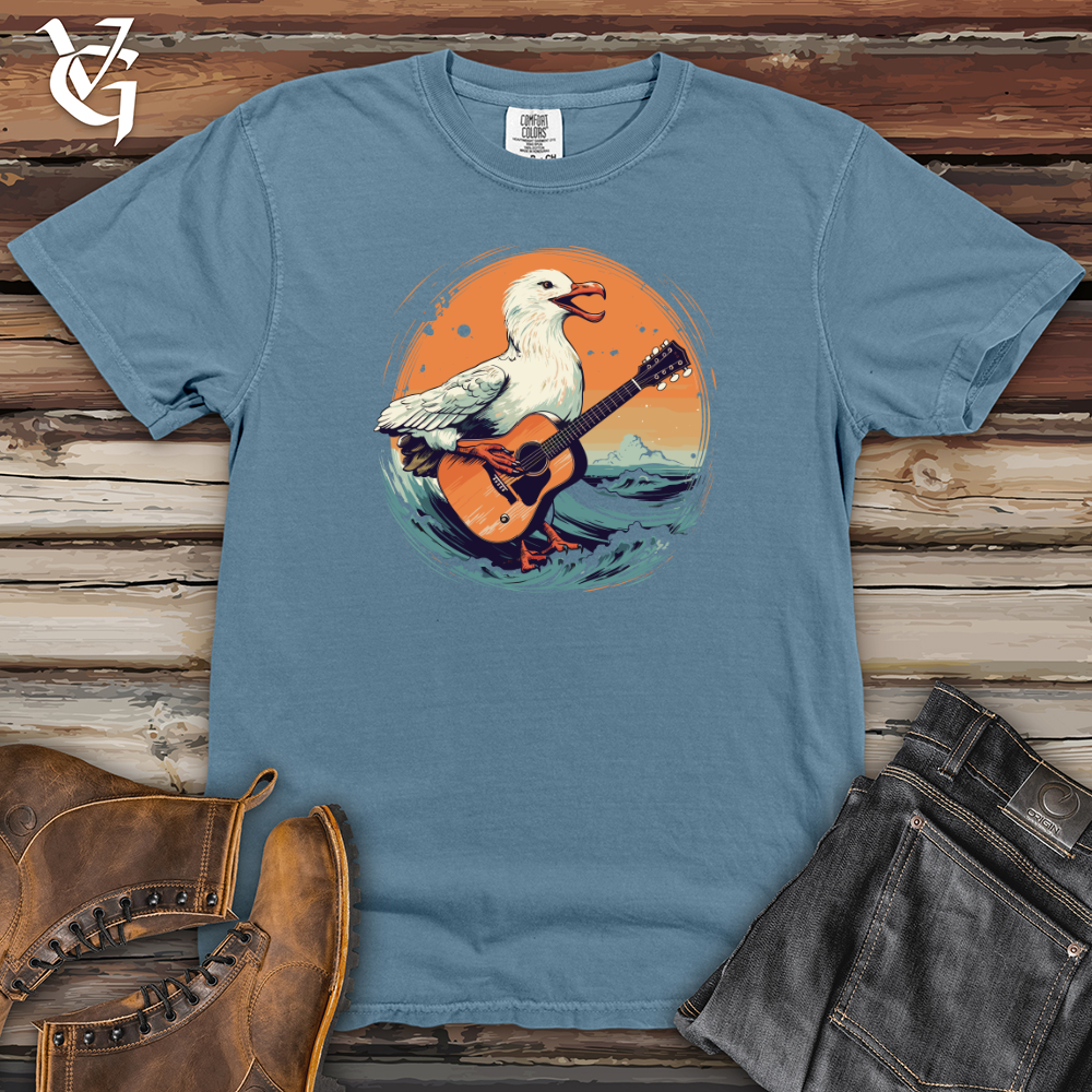 Viking Goods Sea Gull Guitar Serenade 01 Heavy Cotton Comfort Colors Tee Blue Jean / L