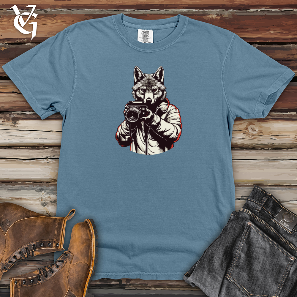 Viking Goods Shuttered Howl Heavy Cotton Comfort Colors Tee Blue Jean / L