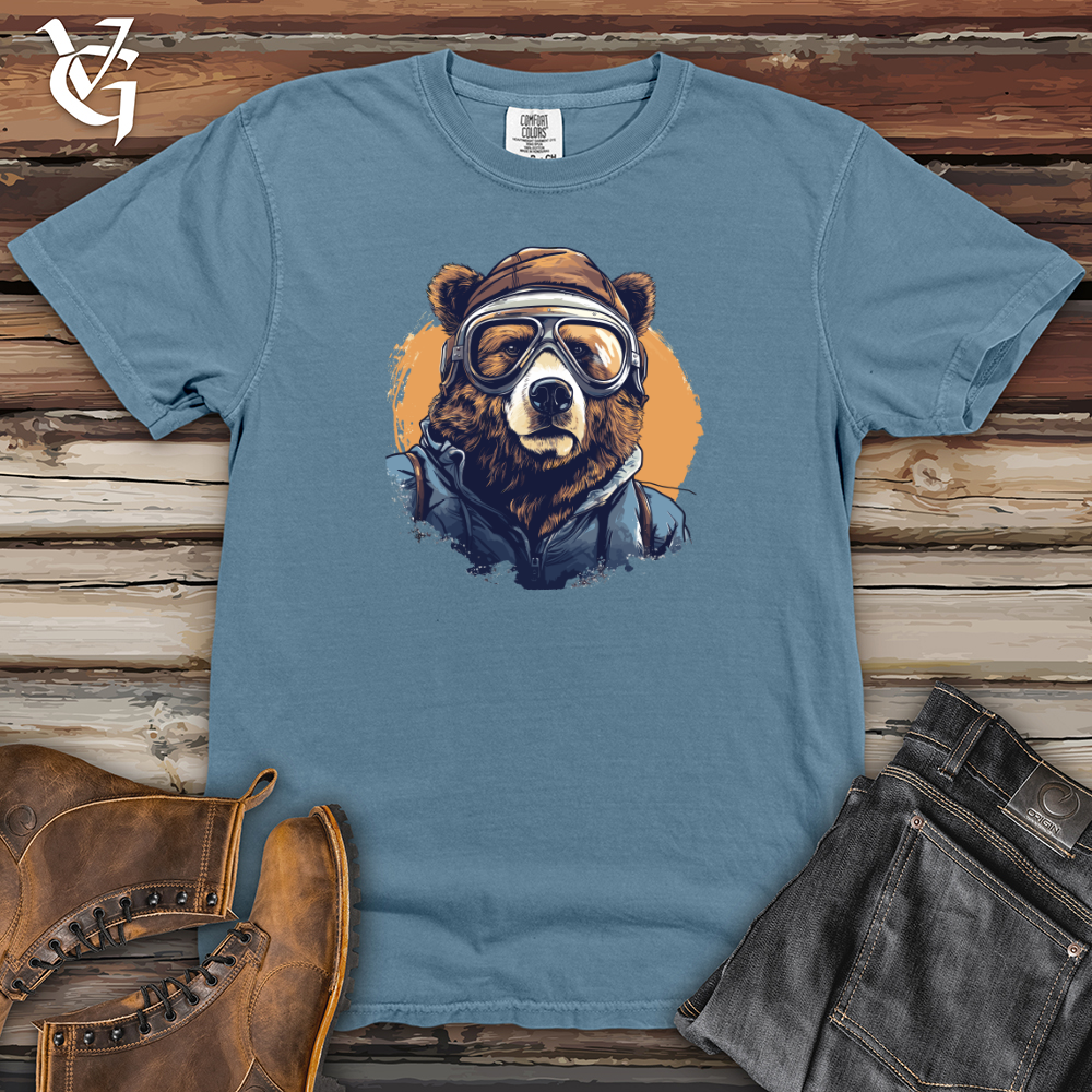 Viking Goods Skyward Grizzly Heavy Cotton Comfort Colors Tee Blue Jean / L