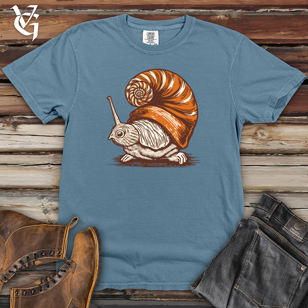 Viking Goods Snail Shell Elegance Heavy Cotton Comfort Colors Tee Blue Jean / L