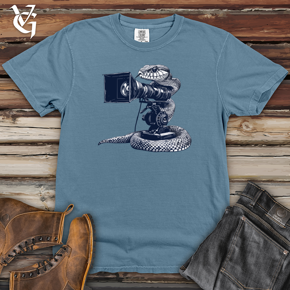Viking Goods Snake Cinematic Shoot Heavy Cotton Comfort Colors Tee Blue Jean / L