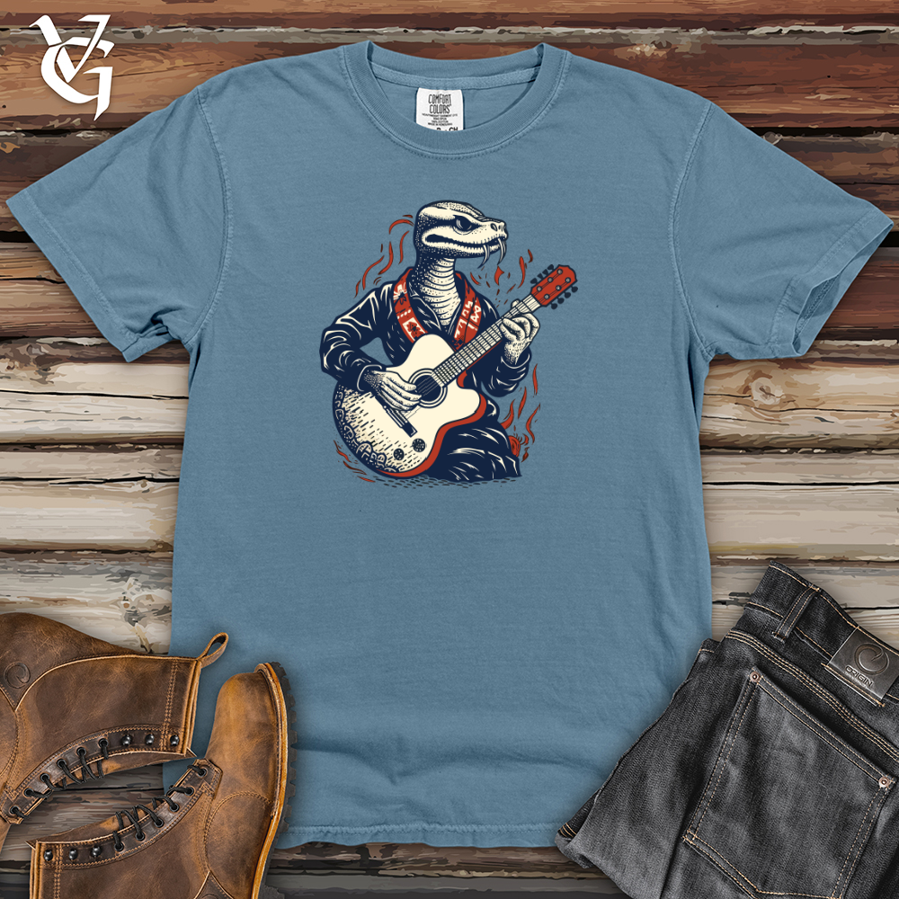 Viking Goods Snake Guitar Groove Heavy Cotton Comfort Colors Tee Blue Jean / L