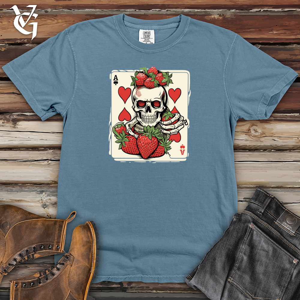 Viking Goods Spirited Strawberry Gamble Heavy Cotton Comfort Colors Tee Blue Jean / L