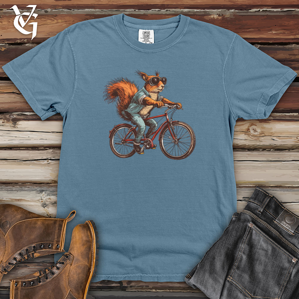 Viking Goods Squirrel Biker Cruise Heavy Cotton Comfort Colors Tee Blue Jean / L