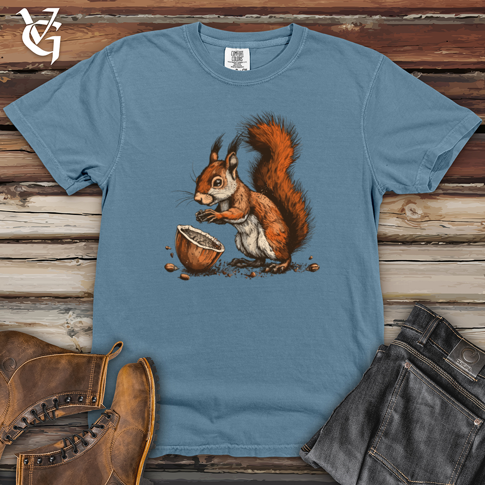Viking Goods Squirrel Nut Feast Heavy Cotton Comfort Colors Tee Blue Jean / L