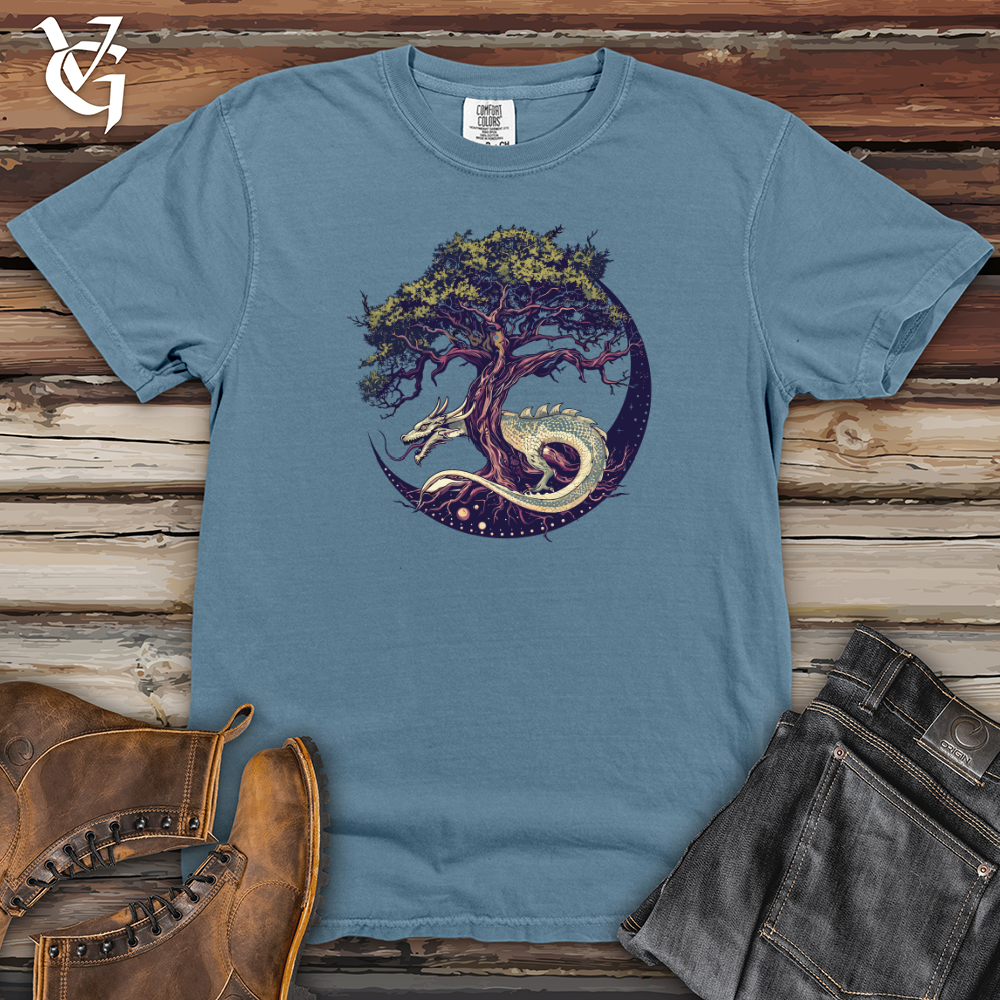 Viking Goods Stellar Dragon Grove Heavy Cotton Comfort Colors Tee Blue Jean / L