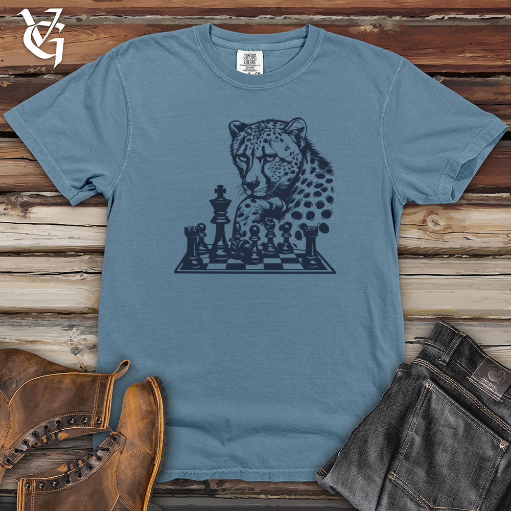 Viking Goods Strategic Leopard Gambit Heavy Cotton Comfort Colors Tee Blue Jean / L