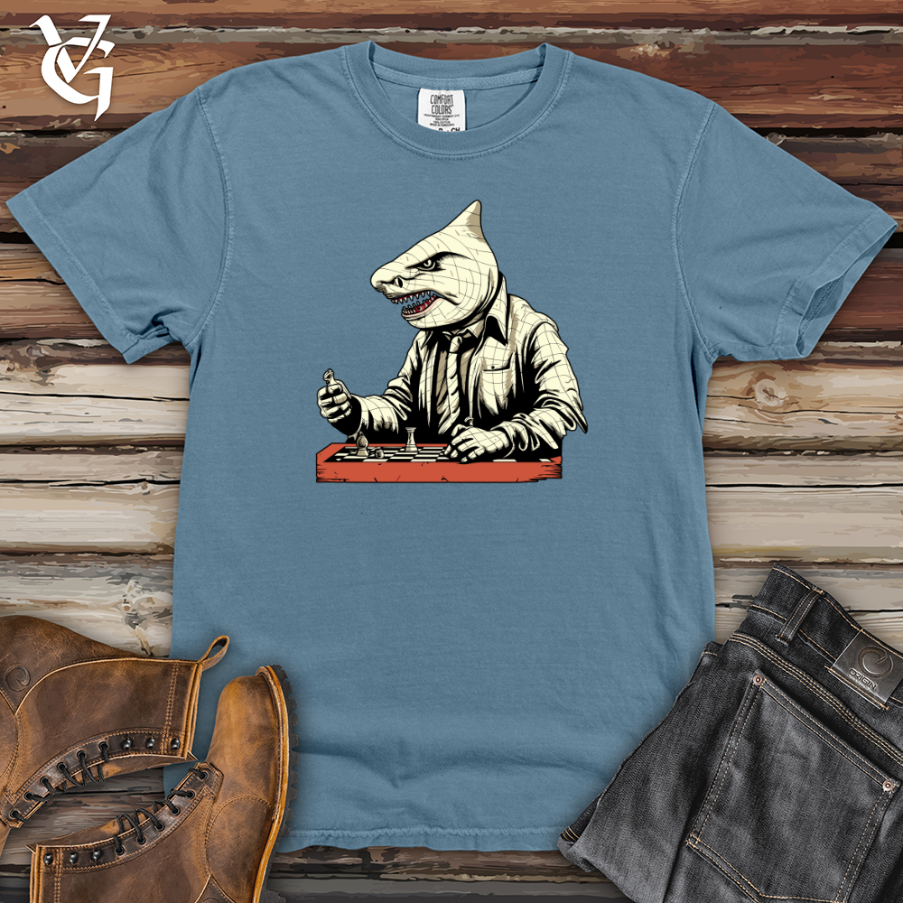 Viking Goods Strategic Shark Moves Heavy Cotton Comfort Colors Tee Blue Jean / L