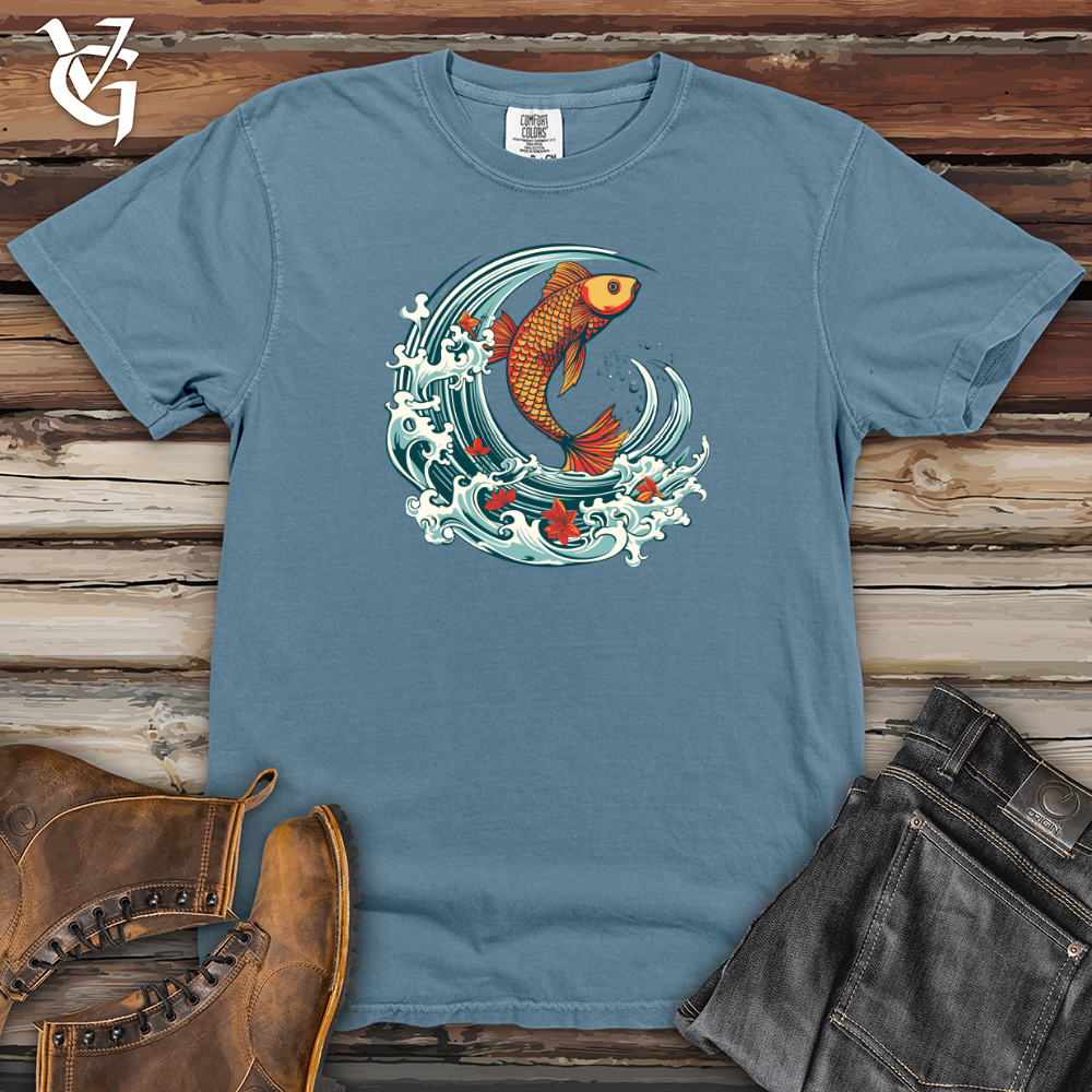 Viking Goods Surfin Finatics  Heavy Cotton Comfort Colors Tee Blue Jean / L