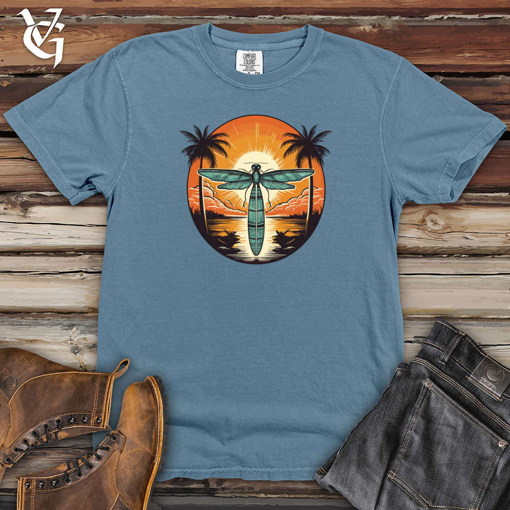 Viking Goods Surfing Dragonfly Rider Heavy Cotton Comfort Colors Tee Blue Jean / L