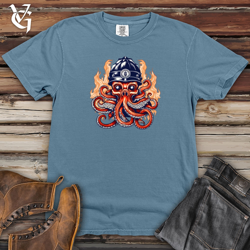 Viking Goods Tentacled Heroic Rescuer Heavy Cotton Comfort Colors Tee Blue Jean / L
