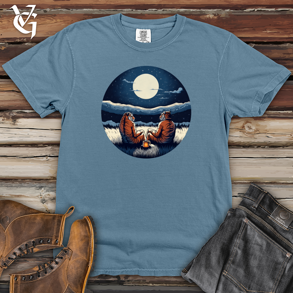 Viking Goods Tigers Moonlight Serenity Heavy Cotton Comfort Colors Tee Blue Jean / L