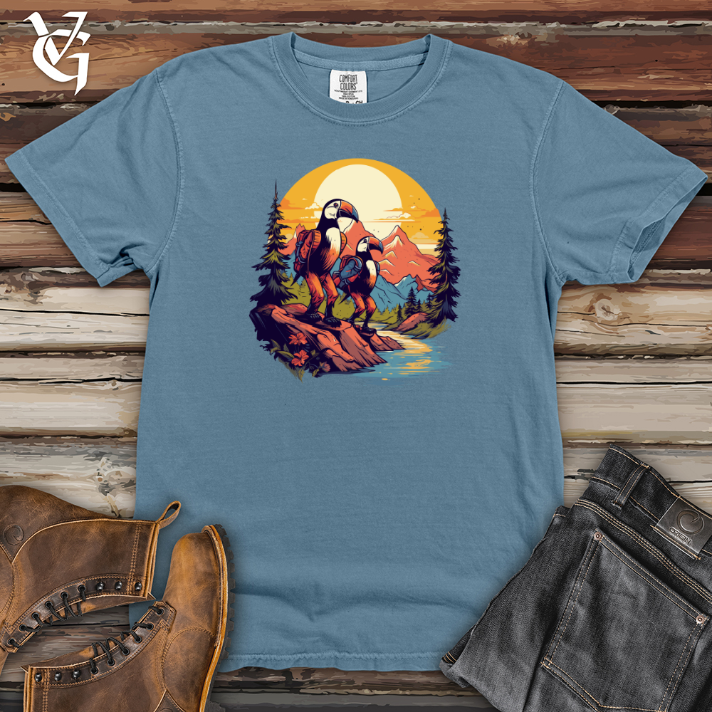 Viking Goods Toucans Hiking Adventure Heavy Cotton Comfort Colors Tee Blue Jean / L