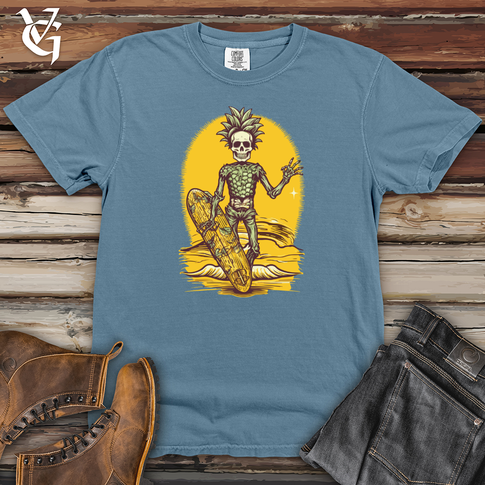 Viking Goods Tropical Bone Surfer Heavy Cotton Comfort Colors Tee Blue Jean / L