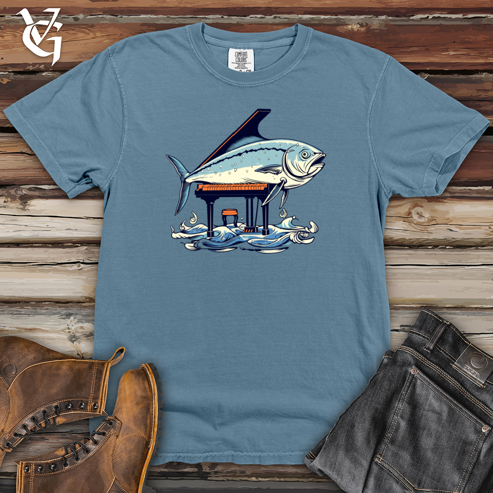 Viking Goods Tuna Piano Heavy Cotton Comfort Colors Tee Blue Jean / L