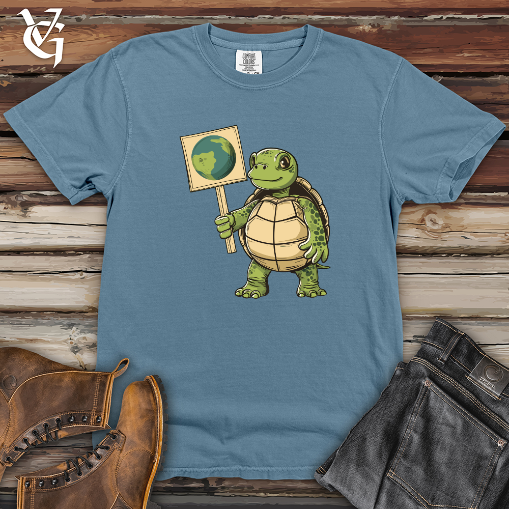 Viking Goods Turtle Earth Advocate Heavy Cotton Comfort Colors Tee Blue Jean / L